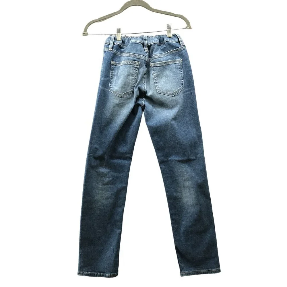 Old Navy Boys Size 14 Slim Fit Jeans Medium Wash Blue‎ 360 Stretch Adjustable
